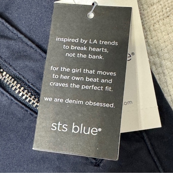 STS Blue Ellie Ankle Skinny Jeans | 27 | NWT Navy Blue High Rise Stretch Denim - Picture 5 of 11